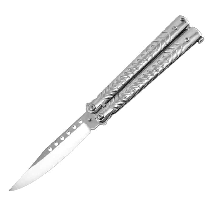 Butterfly Kniv Balisong Kallt Stål Båge Ängel