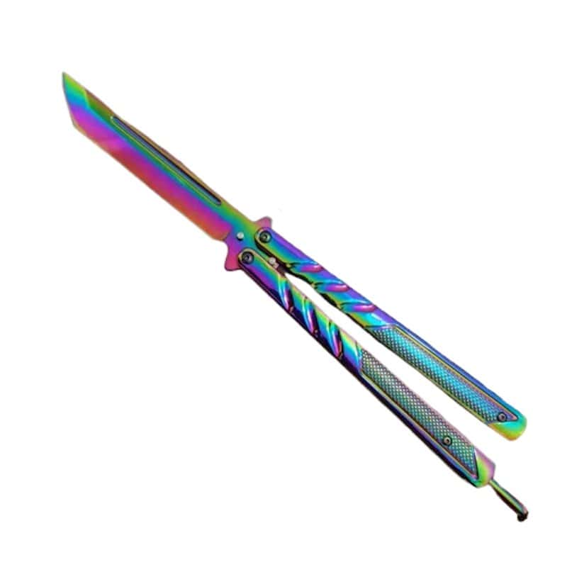 Butterfly Kniv Balisong Regnbåge