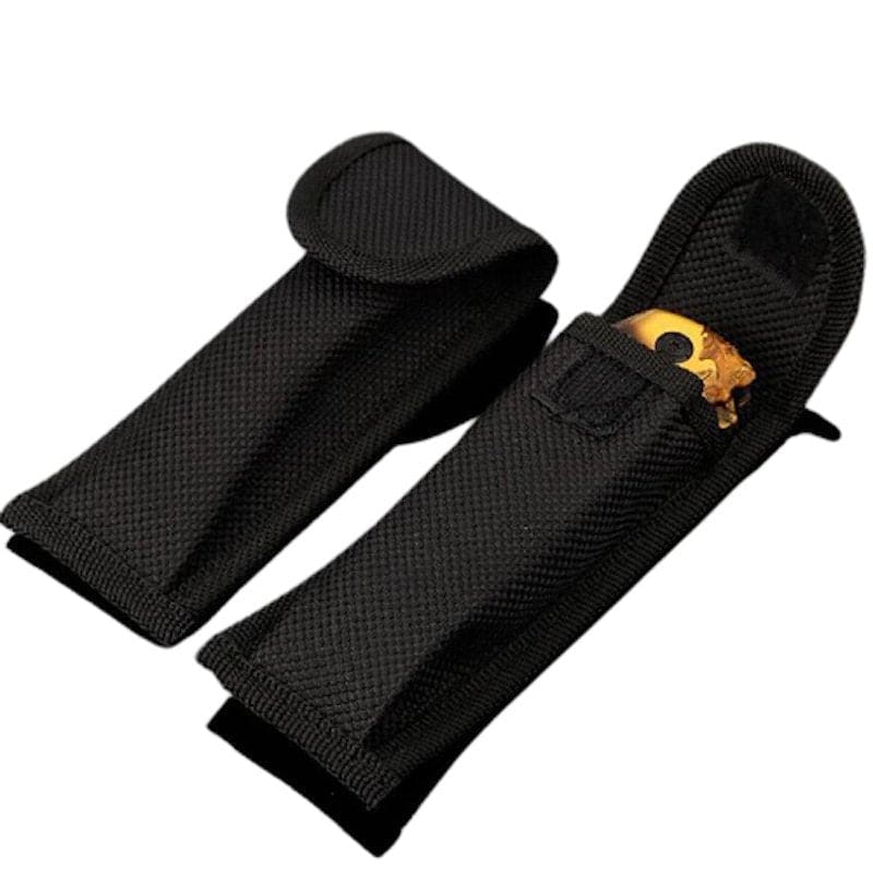 Knivfodral Svart Vikbar